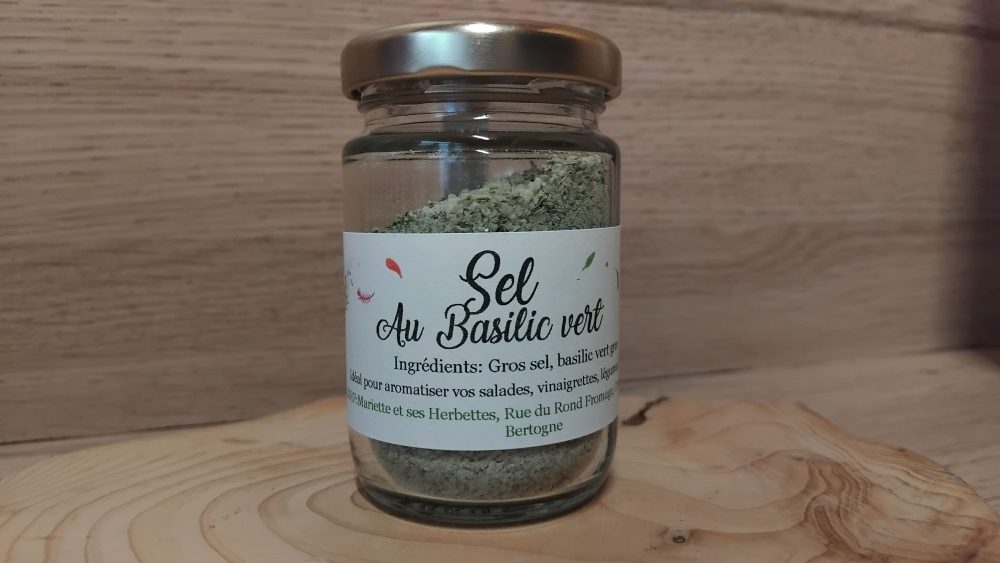 Sel au Basilic vert - 70 gr
