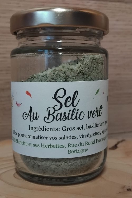 Sel au Basilic vert - 70 gr