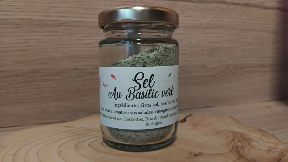 Sel au Basilic vert - 70 gr
